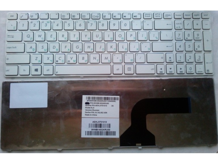 Клавиатура RUS для Asus K52JB K52JC K52JK K52JR ramka white