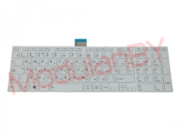 Клавиатура RUS для TOSHIBA Satellite L850 L870 рамка WHITE