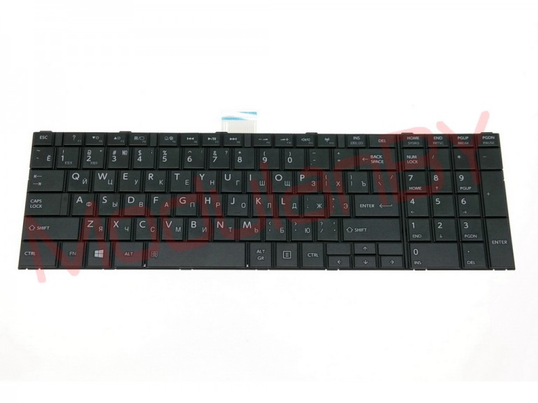 Клавиатура RUS для TOSHIBA Satellite C850 C870 L850 L870 BLACK без рамки