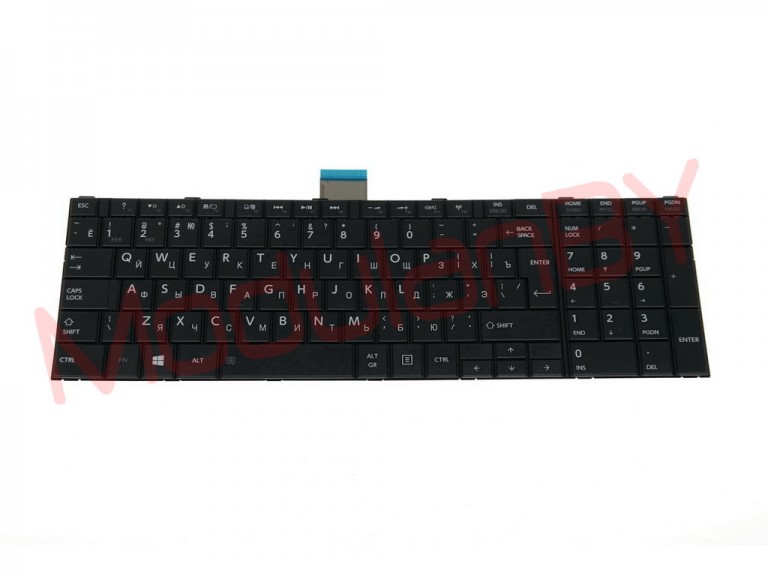 Клавиатура RUS для TOSHIBA Satellite C50 черная