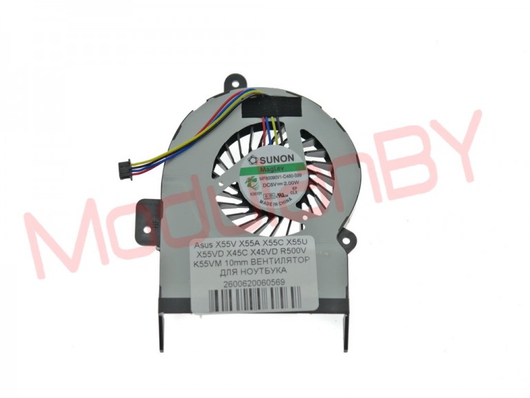 Asus X55V X55A X55C X55U X55VD (10mm) X45C X45VD R500V K55VM ВЕНТИЛЯТОР ДЛЯ НОУТБУКА