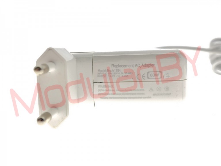Блок питания APPLE A1330 , A1344 , A1172 , A1222 , A1290 16.5V 3.65A 60W Magsafe