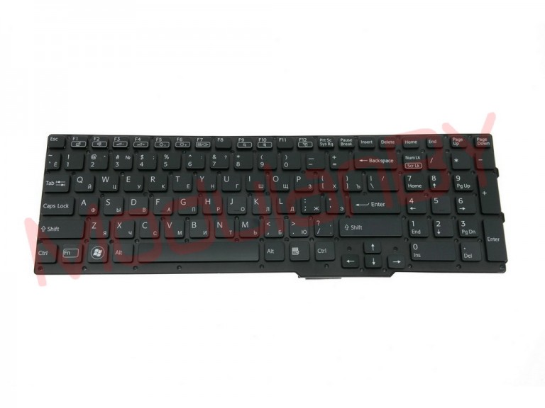 Клавиатура RUS для SONY Vaio SVS15 Black w b/ lights
