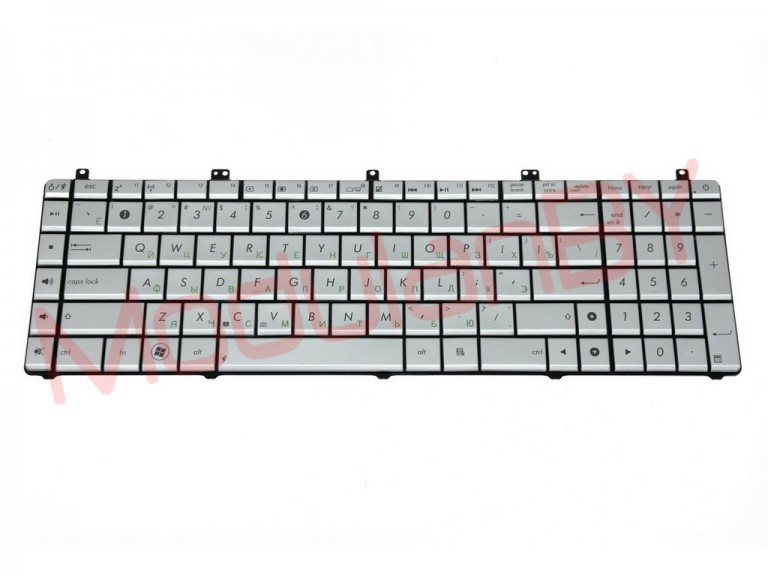 Клавиатура RUS для Asus N55 N57 N75 N75S N75SL silver