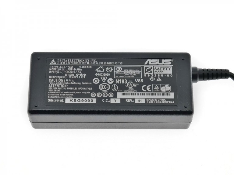 Блок питания Asus 19V 3.42A 65W 4.0X1.35 ADP-65AWA NEW original + AC Cable