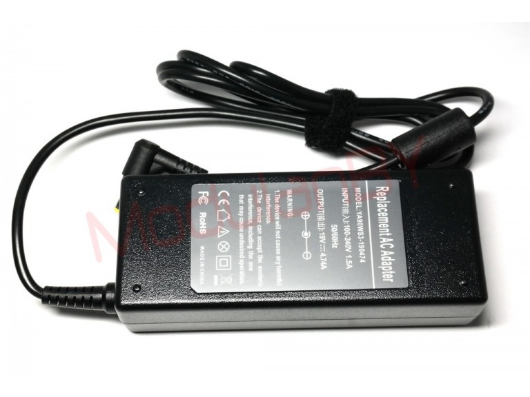 Блок питания YA90WS3-190474 (19V 4.74A 90W; 5.5X1.7; AC 3 PIN) FULL CE