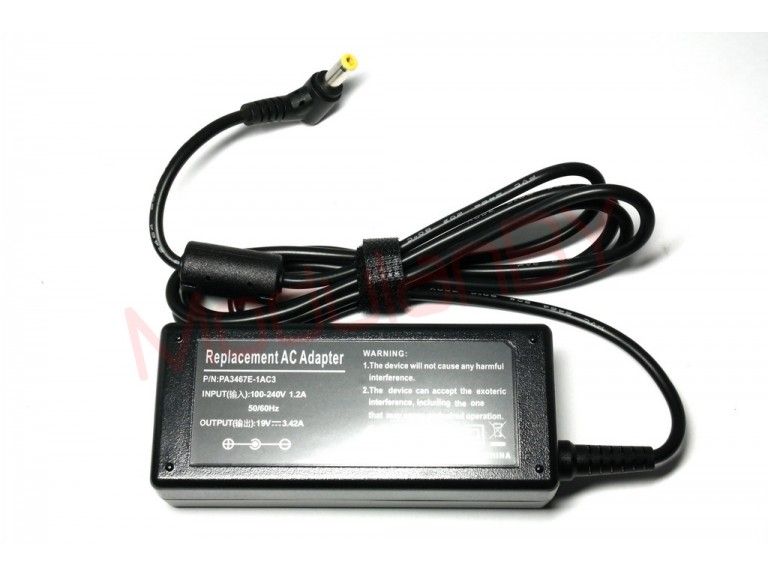 Блок питания PA3467E-xxxx (19V 3.42A 65W; 5.5X2.5; AC 3 PIN) FULL CE