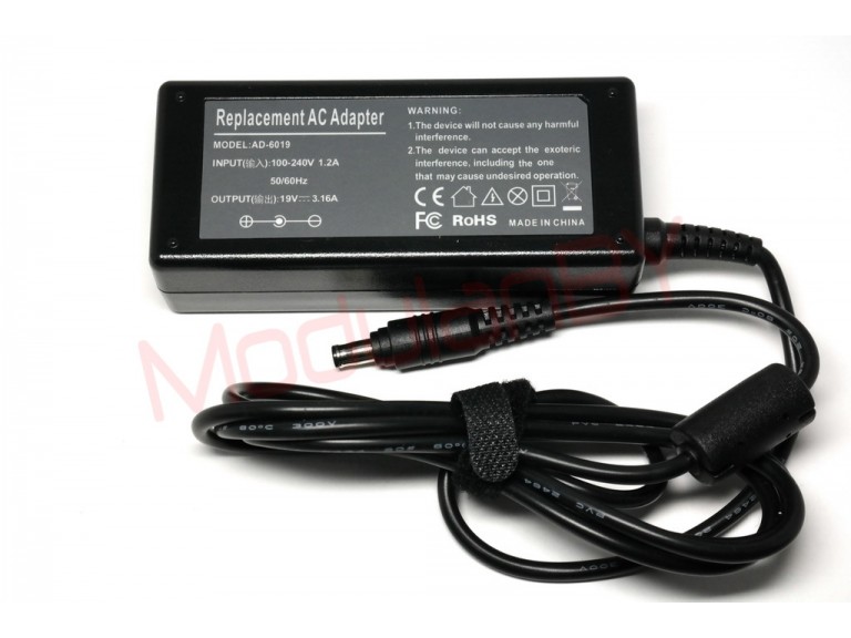 Блок питания AD-6019 (19V 3.16A 60W; 5.5X3.0; AC 3 PIN) FULL CE