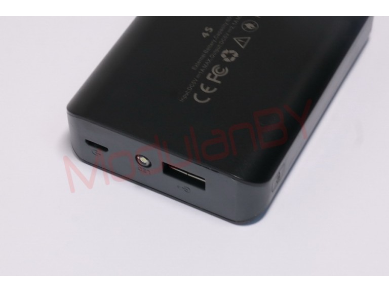 4S-BK (Чёрная) 5V 6000mAh input 5V 1A max , output 5V 2,1A max , фонарик