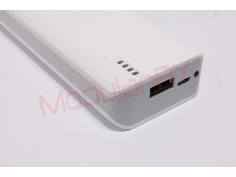 7S-WT (Белая) 5V 10000mAh input - 5V 1A max , out - 5V 2,1A max , фонарик