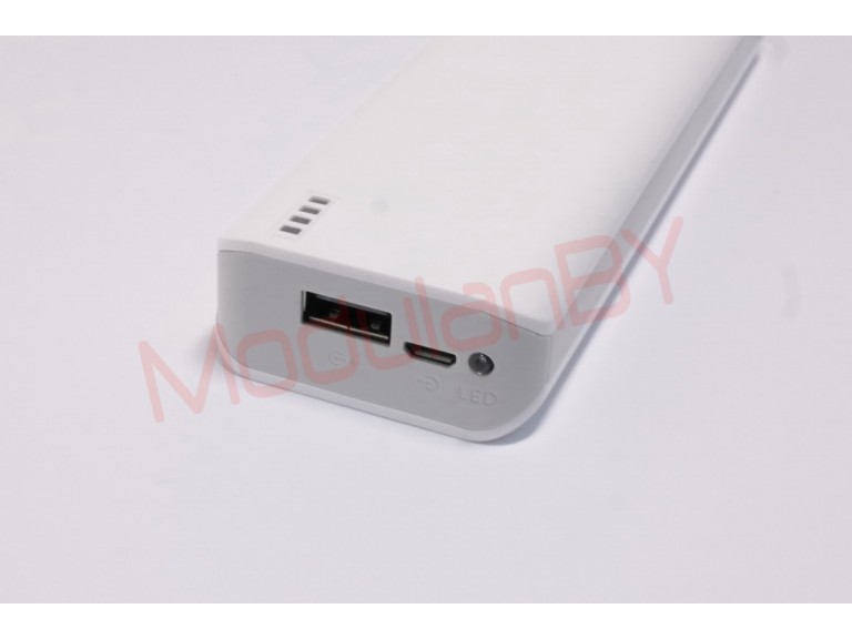 7S-WT (Белая) 5V 10000mAh input - 5V 1A max , out - 5V 2,1A max , фонарик