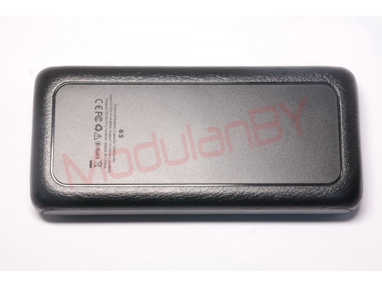 6S-BK (Чёрная) 5V 10000mAh input - 5V 1A max , out1 - 5V 1A max , out2 - 5V 2,1A max , фонарик