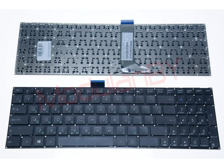 Клавиатура RUS для Asus X502 X502A X502U S550 короткий шлейф , прямой Enter , с винтовым крепежом