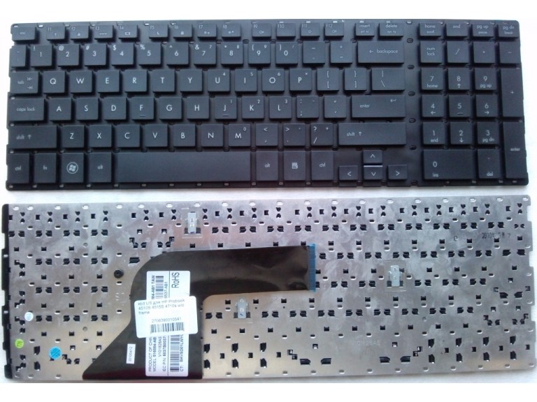 Клавиатура US для HP Probook 4510S 4515S 4710s без рамки