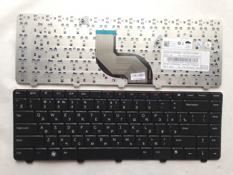 Клавиатура US для 14R N3010 N4010 N4020 N4030 N5020 N5030 M5030