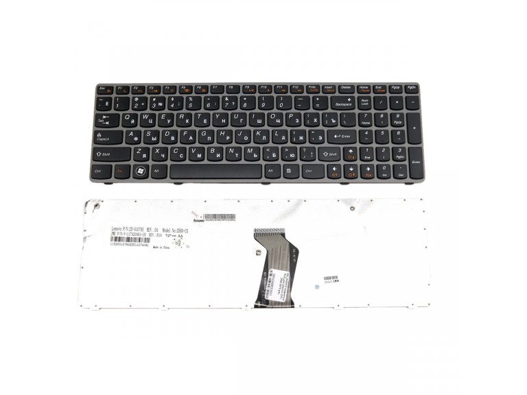 Клавиатура RUS для LENOVO Z560 Z565 G570 gray