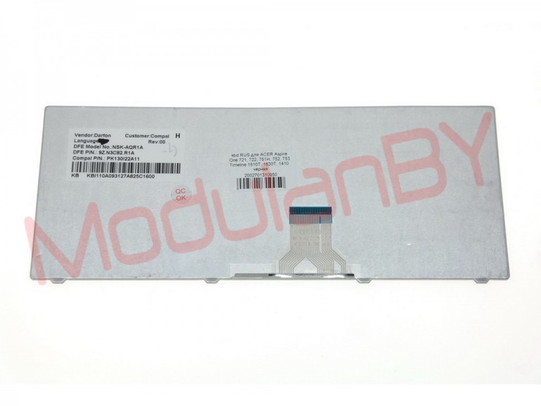 Клавиатура RUS для Acer Aspire One 722 BLACK