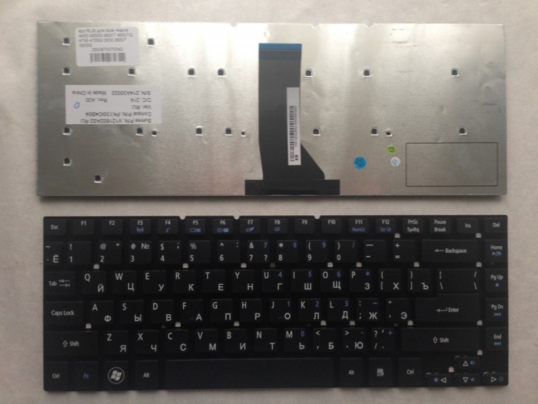 Клавиатура RUS для Acer Aspire 4830 4830G 4830T 4830TG 4755 4755G 3830 3830T 3830G es1-511 e1-410 e