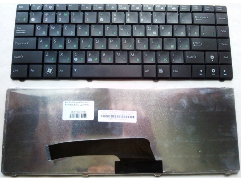 Клавиатура RUS для ASUS K40 K40AB K40AC UL30 P80