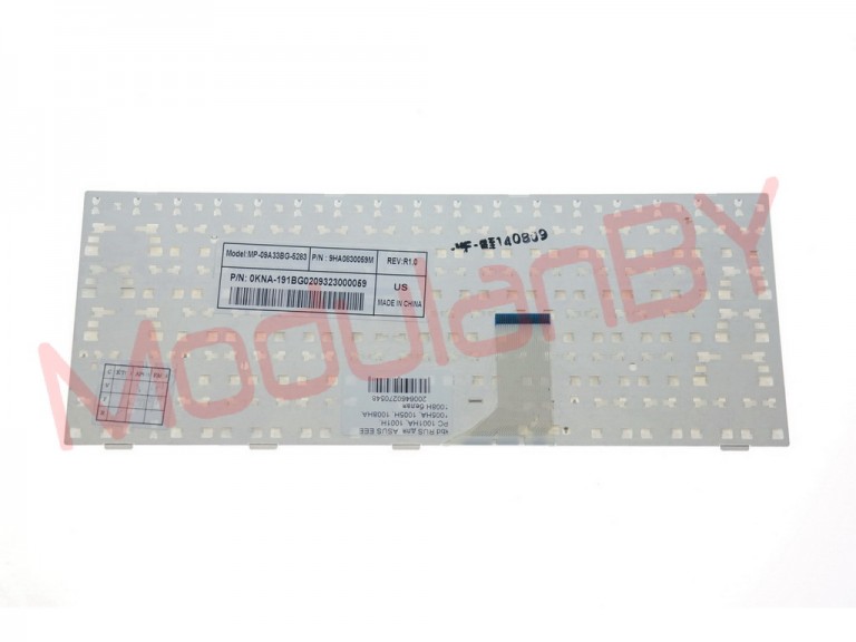 Клавиатура RUS для ASUS EEE PC 1001HA , 1001H , 1005HA , 1005H , 1008HA , 1008H белая