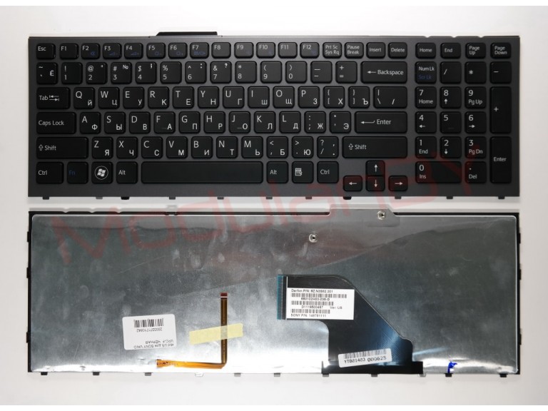 Клавиатура RUS для SONY VAIO VPC-F VPC-F11HGX VPCF11HGX VPC-F115FM VPCF115FM ЧЁРНАЯ