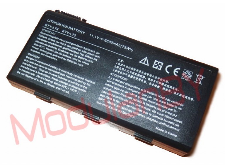 АКБ BTY-L74 для MSI CR500 CX500 CR600 CX600 CR700 11,1V 6600mAh
