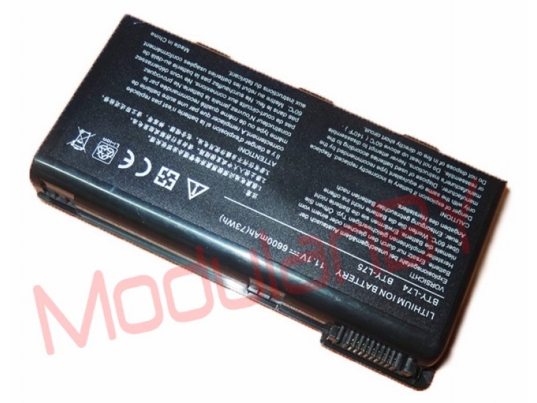АКБ BTY-L74 для MSI CR500 CX500 CR600 CX600 CR700 11,1V 6600mAh