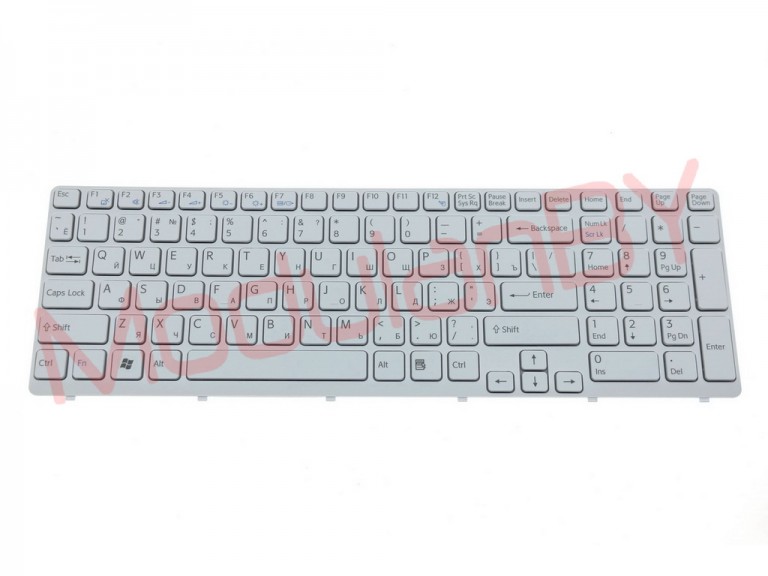 Клавиатура RUS для SONY Vaio SVE15 SVE1511X1RW белая