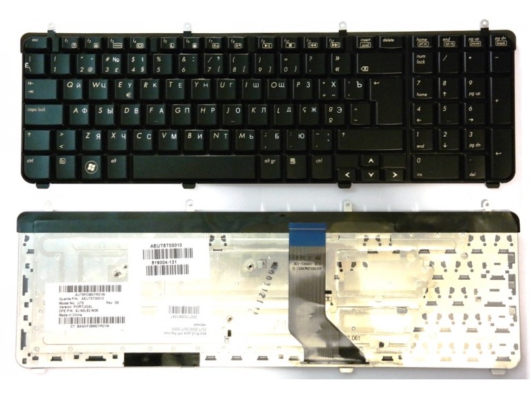 Клавиатура RUS для HP Pavilion DV7-2000 DV7-3000 черный