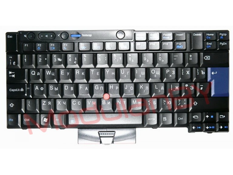 Клавиатура RUS для Lenovo ThinkPad T400s T410 T420 T510 T520 W510 W520 black с трэкпоинтом