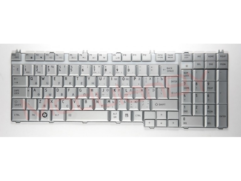Клавиатура RUS для TOSHIBA Satellite A500 , A505 , WHITE A505D F501 L350 , L355 , L350D , L355D L500