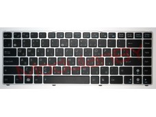 Клавиатура RUS для ASUS EEEPC 1201 1215 1225 UL20 UX30 black silver frame
