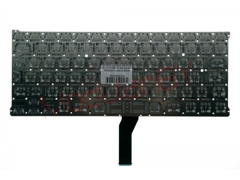Клавиатура RUS для Apple MacBook Air 13" A1369 , A1466 черная , большая клавиша ввода