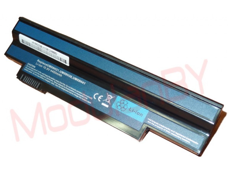 АКБ UM09G71 для ACER ASPIRE ONE 532h 533h UM09G31 10,8V 4400 mAh черная