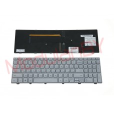 Клавиатура RUS для DELL INSPIRION 15-7000 15-7537 15-7737 SILVER