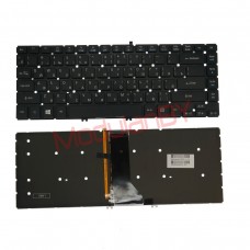 Клавиатура RUS для Acer Aspire R7-571 R7-571G R7-572 R7-572G Черная с подсветкой