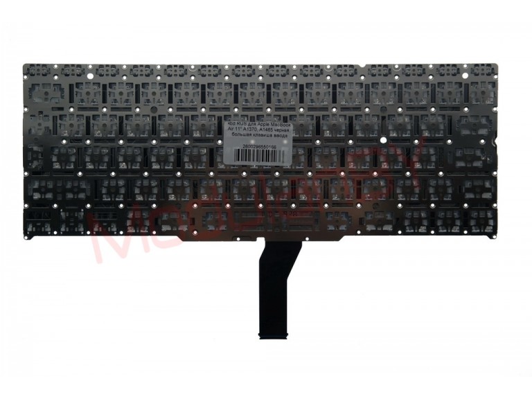 Клавиатура RUS для Apple MacBook Air 11" A1370 , A1465 черная , большая клавиша ввода