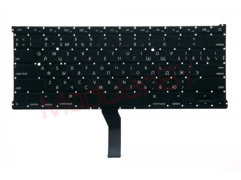 Клавиатура RUS для Apple MacBook Air 13" A1369 , A1466 черная , малая клавиша ввода