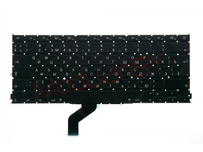 Клавиатура RUS для Apple MacBook Pro 13" A1425 черная , большая клавиша ввода