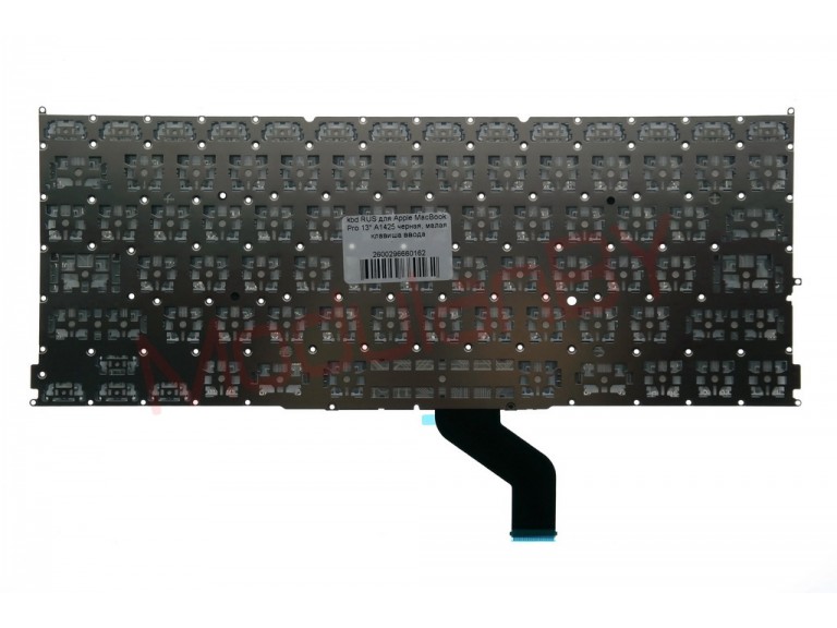 Клавиатура RUS для Apple MacBook Pro 13" A1425 черная , малая клавиша ввода