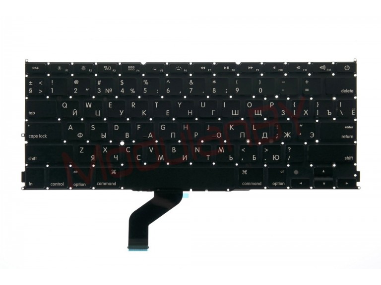 Клавиатура RUS для Apple MacBook Pro 13" A1425 черная , малая клавиша ввода
