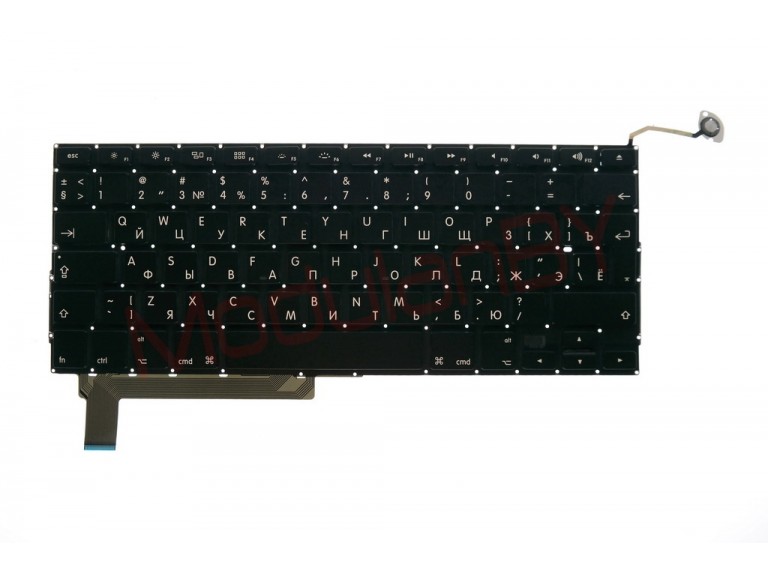 Клавиатура RUS для Apple MacBook Pro 15" A1286 черная , большая клавиша ввода