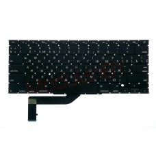 Клавиатура RUS для Apple MacBook Pro 15" A1398 черная , малая клавиша ввода