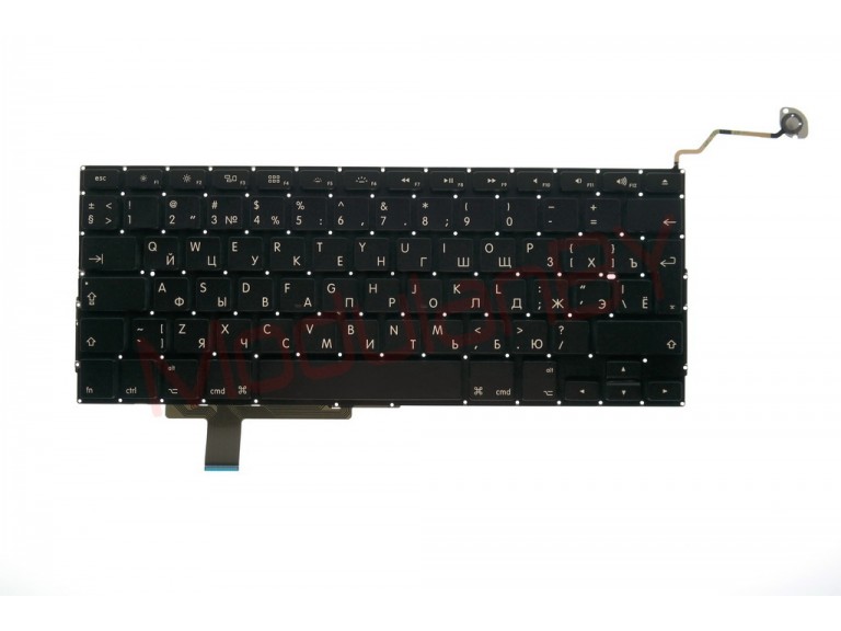 Клавиатура RUS для Apple MacBook Pro 17" A1297 черная , большая клавиша ввода