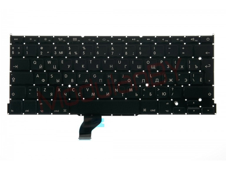 Клавиатура RUS для Apple MacBook Pro 13" A1502 черная , большая клавиша ввода