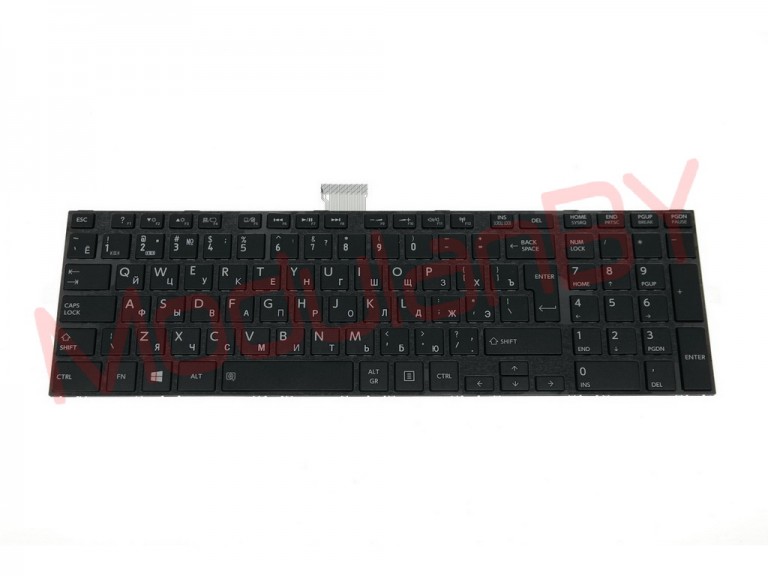 Клавиатура RUS для TOSHIBA Satellite S50 S55 черная в рамке