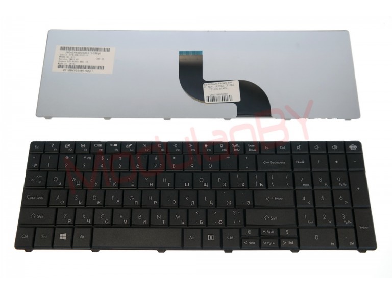Клавиатура RUS для Packard Bell LE11 , TE11 , LE11BZ , TE11BZ , TE11HC BLACK
