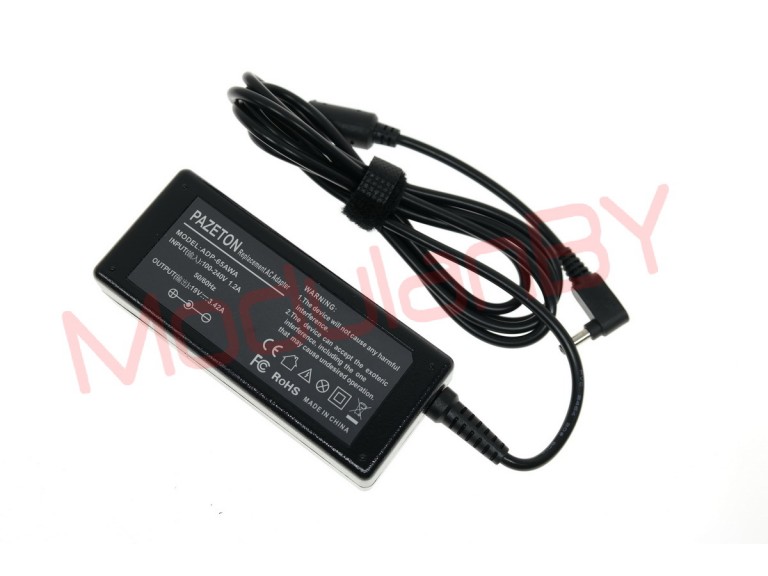 Блок питания PAZETON для ноутбука ADP-65AWA (19V 3.42A 65W; 4.0X1.35; AC 3 PIN)+AC cable