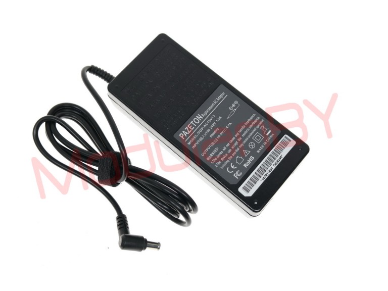 Блок питания PAZETON для ноутбука VGP-AC19V13 (19.5V 4.7A 90W; 6,5x4,4; AC 3 pin) +AC cable