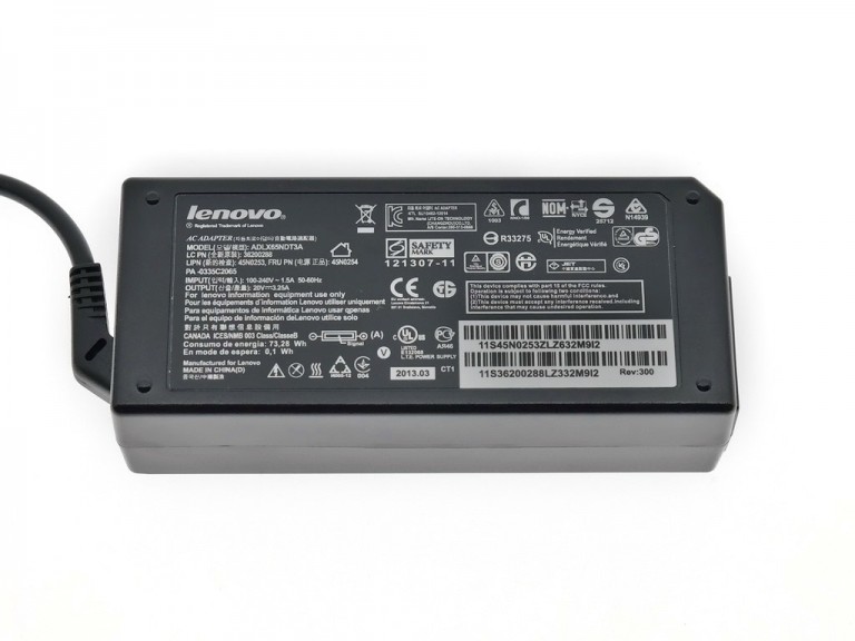 Блок питания Lenovo 20V 3.25A 65W 3PIN ADLX65NDT3A USB-type original + AC Cable